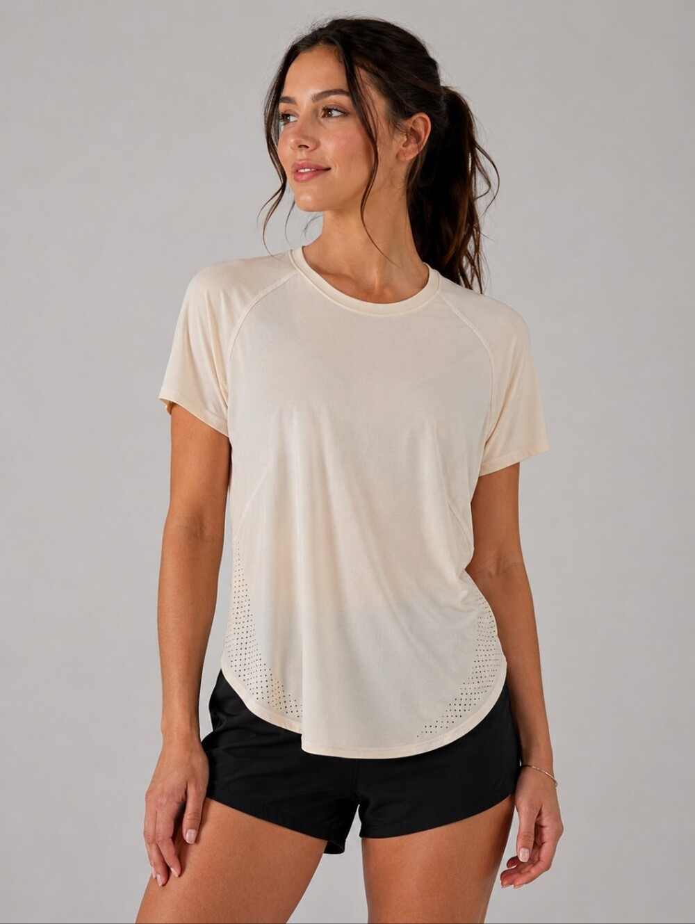 Lululemon Breezy Performance Short Sleeve Top – Cream Ivory Medium